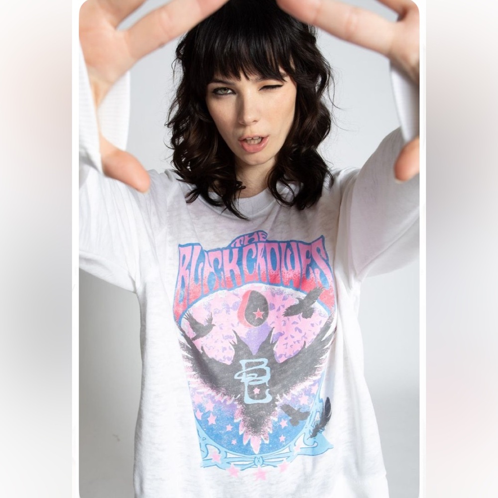 Black Crows Chris Robinson Mr. Crowes Garden Oversize Sweatshirt RECYCLED KARMA